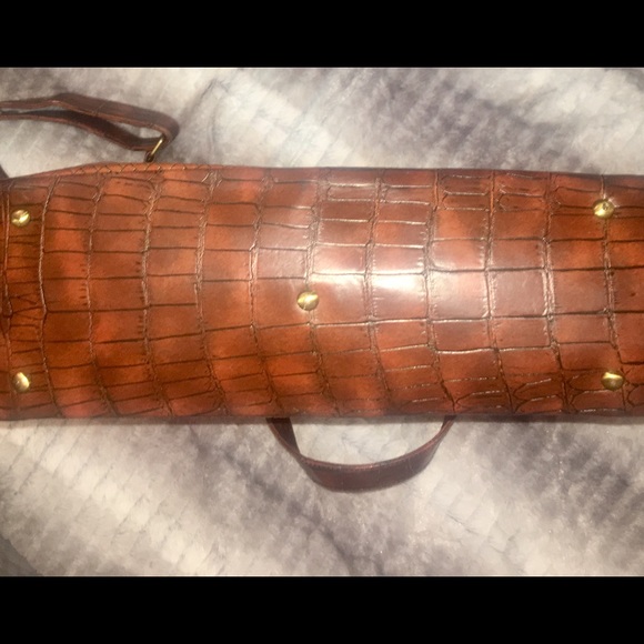 Coldwater Creek Faux Croc Briefcase/Laptop/Handbag - Picture 8 of 8